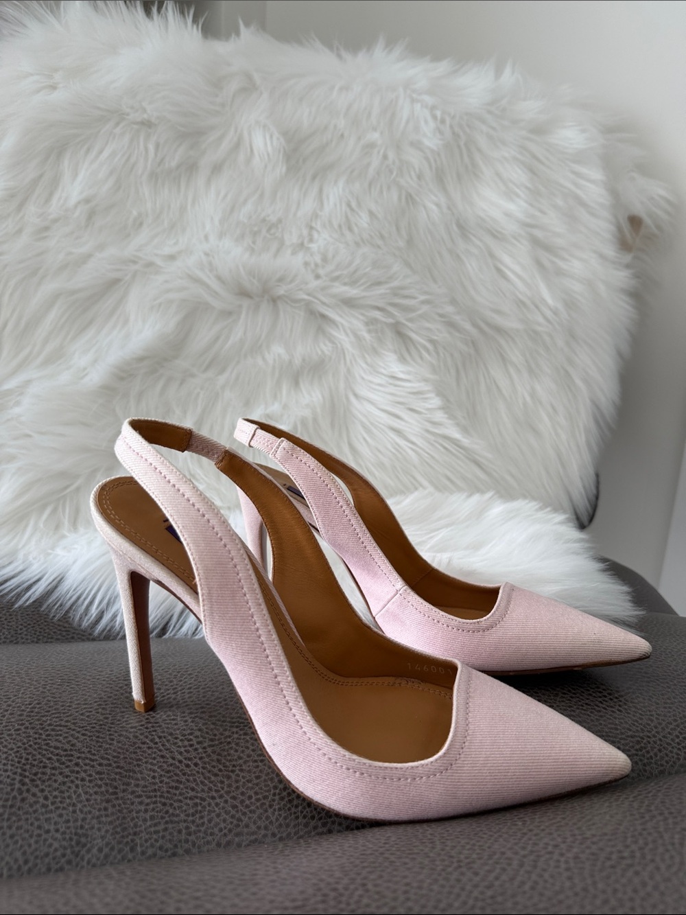 Ralph Lauren purple label , Carley Pearlised Twill Pump